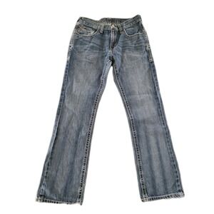 Ariat Straight Leg 32/34 Medium Wash Loop Lock Rodeo See Description